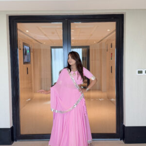 🌸“Gulabi Chaand” Lehenga Set